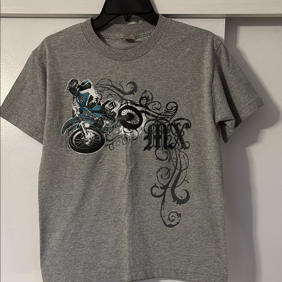 Gray Graphic T-Shirt For Boys